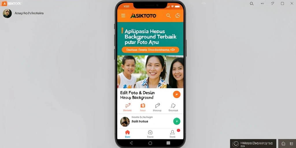 Tampilan antarmuka ASIKTOTO yang sederhana dan menarik.