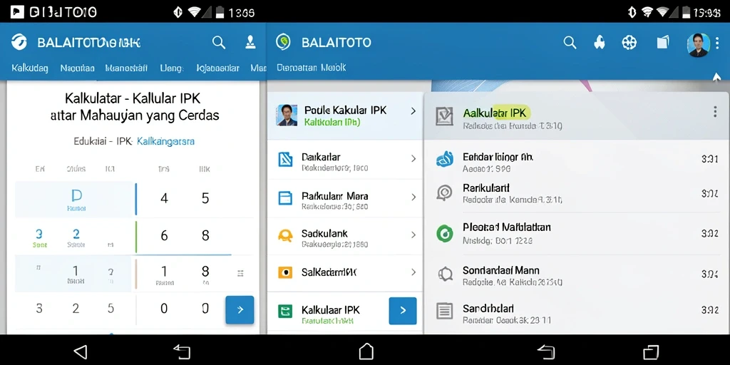Tampilan aplikasi BALAITOTO yang sederhana dan fungsional.