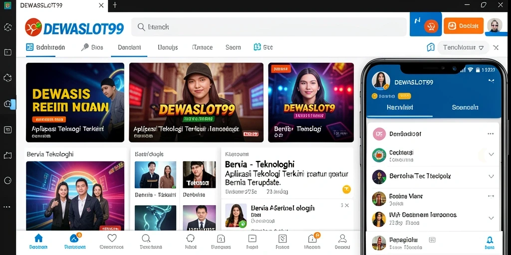 Tampilan antarmuka DEWASLOT99 yang modern dan menarik.