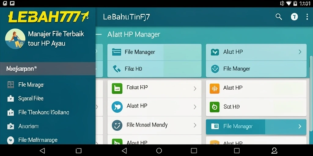 Tampilan antarmuka LEBAH777 yang sederhana dan efisien untuk manajemen file.