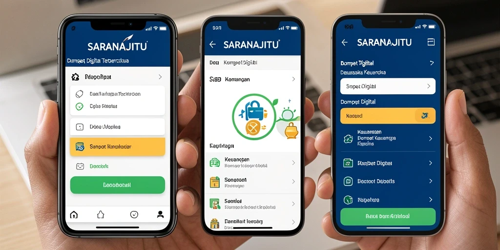 Antarmuka sederhana dan fungsi lengkap SARANAJITU.