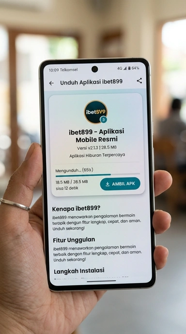 Tampilan halaman APK ibet899